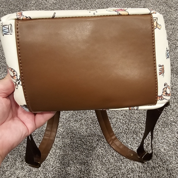 Loungefly Disney Winnie Pooh Character Cream & Brown Print Backpack - Picture 6 of 16